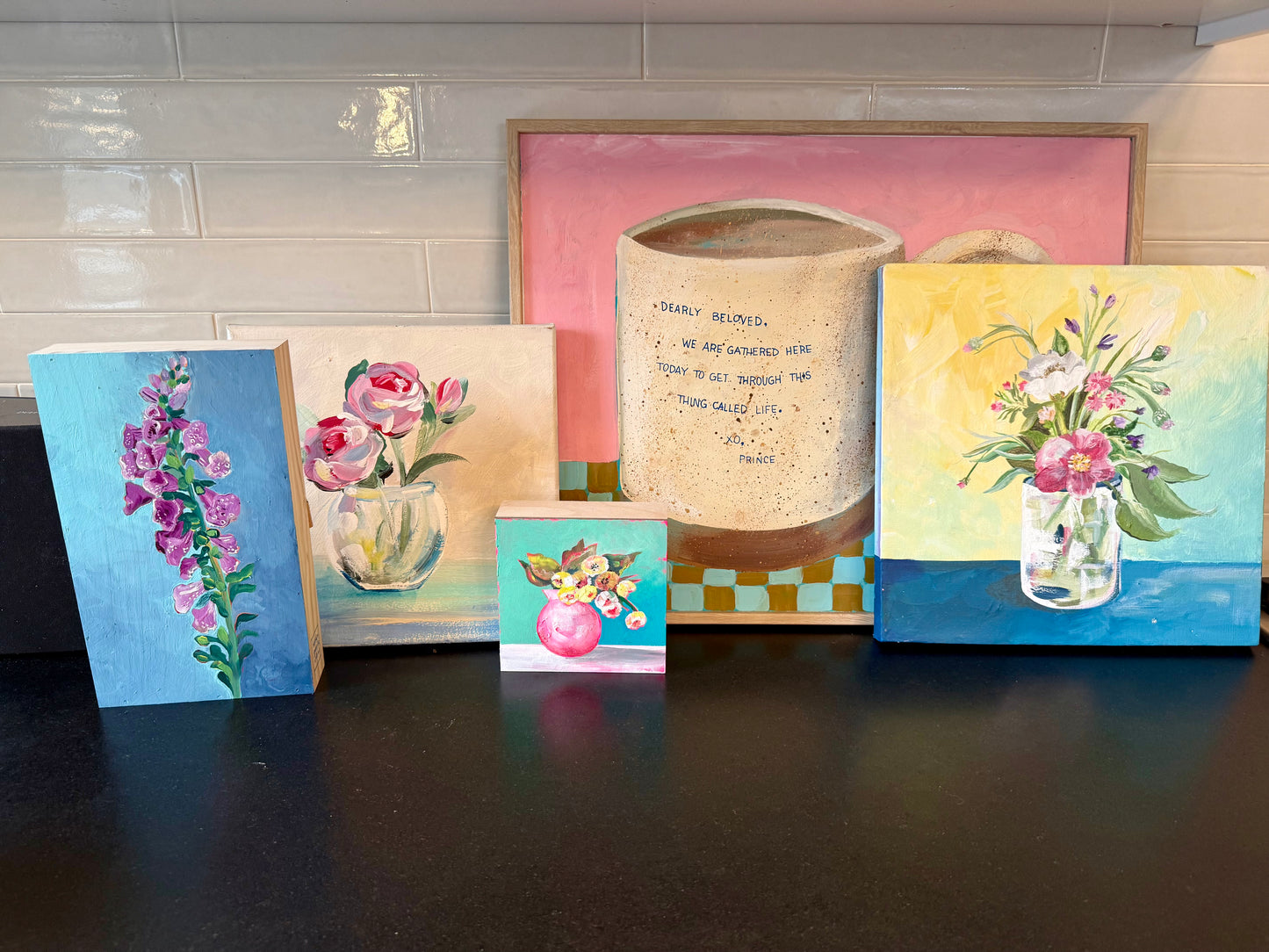 SOLD “ Purple Garden”