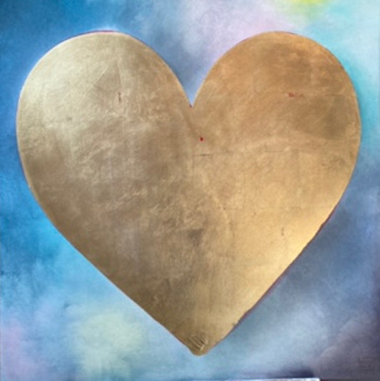 Stormy But Golden - 36x36"